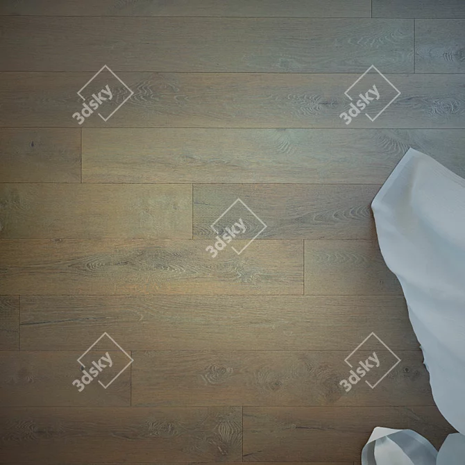 LunaPi Oak Wood Flooring 3D model image 2