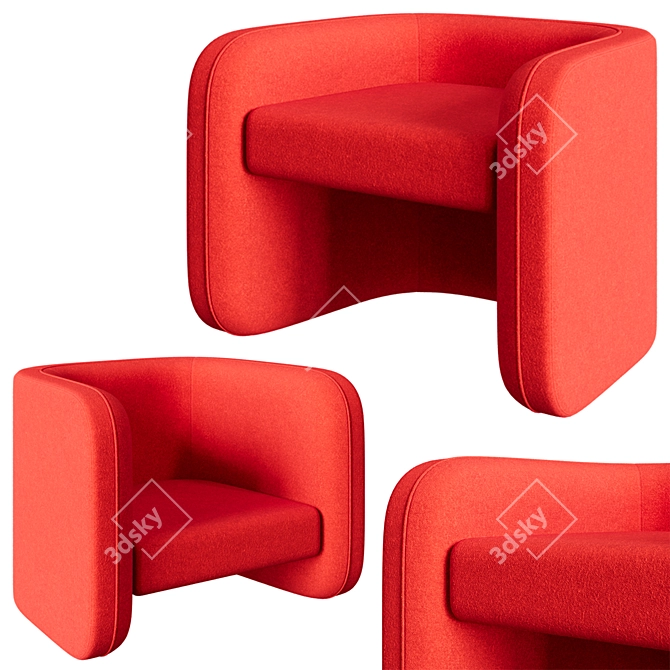 Ahrend De Laura: Stylish Comfort in 5 Colors 3D model image 1