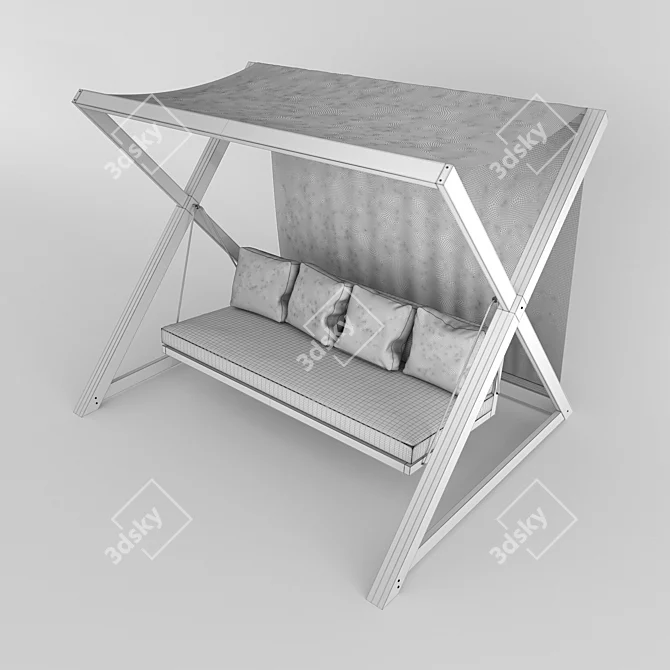 Nao Nao Swing: Modern Garden Seating 3D model image 3
