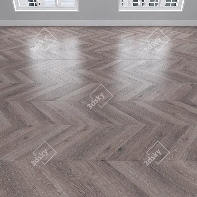 Versatile Parquet Oak Flooring 3D model image 3