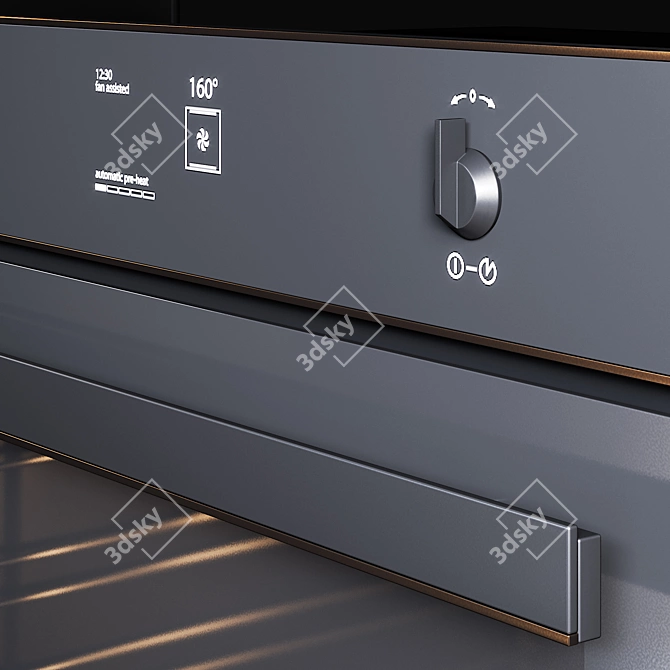 Elegant Smeg Dolce Stil Novo Kitchen Appliances 3D model image 2