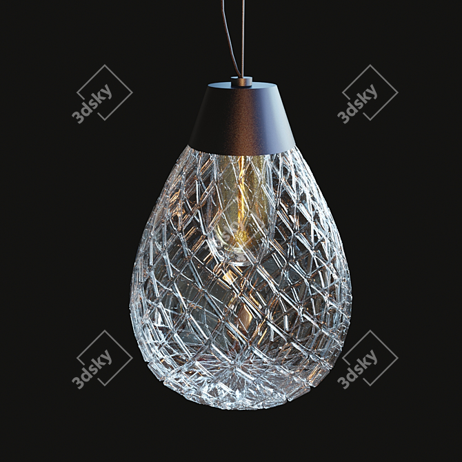 Elegant Barovier & Toso Pendant Lamps 3D model image 2