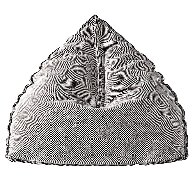 Modern Sail Pouf 3D model image 2