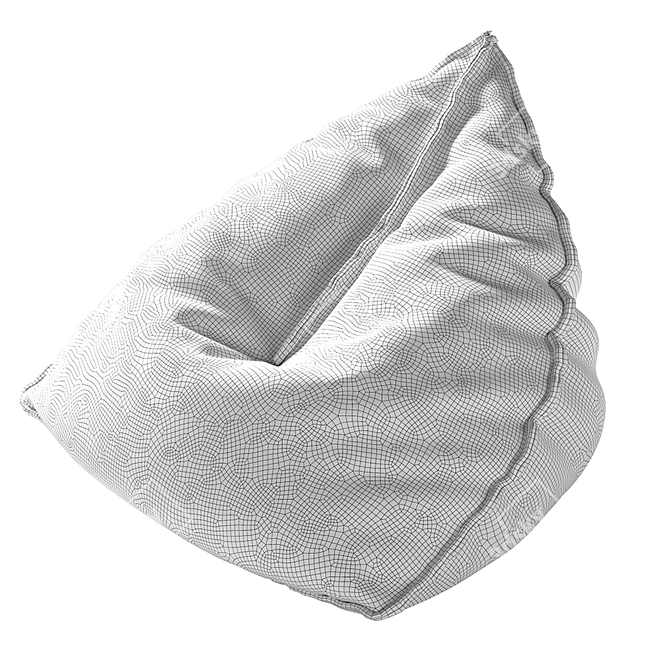 Modern Sail Pouf 3D model image 3