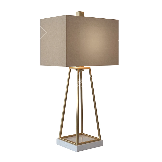 Elegant Mackean Table Lamp 3D model image 1