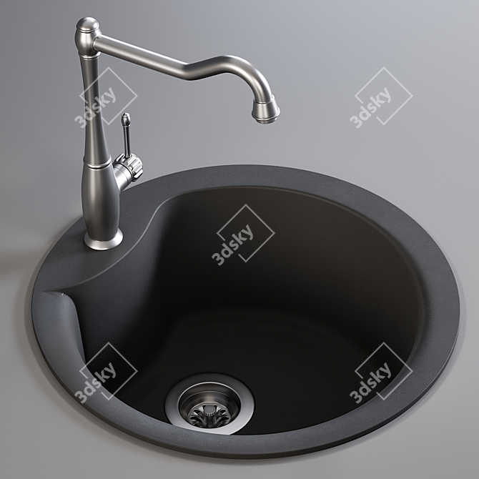 Alba Sink with MCO23 Mixer | High-quality 3D Models 3D model image 1