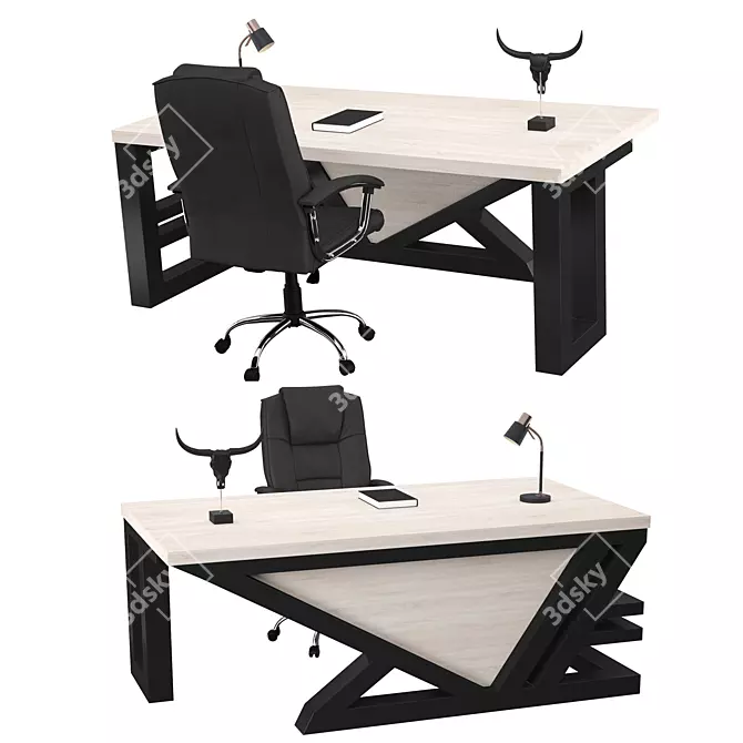 ErgoOffice Essentials: Modern Workspace 3D model image 1