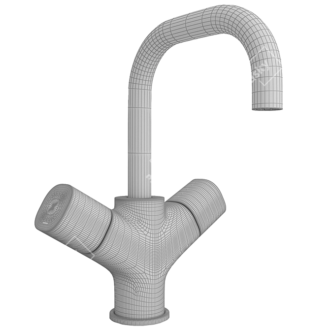 Modern Bathroom Tap - TEMPO 3D model image 2