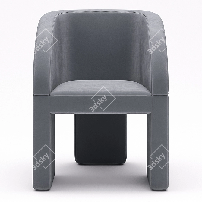 Baxter Lazybones Chair: Sleek Comfort for Any Space 3D model image 4