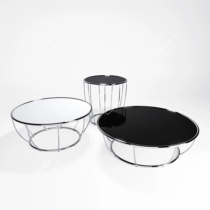 Sleek Amburgo Coffee Table 3D model image 1