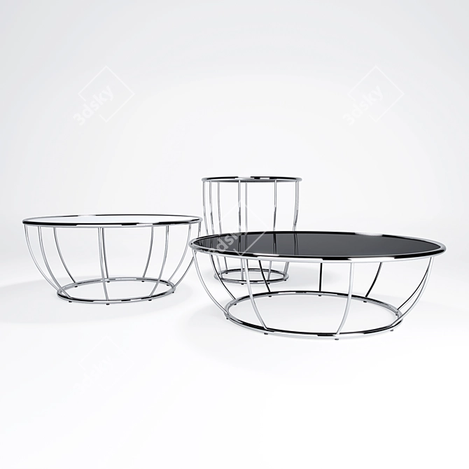 Sleek Amburgo Coffee Table 3D model image 2