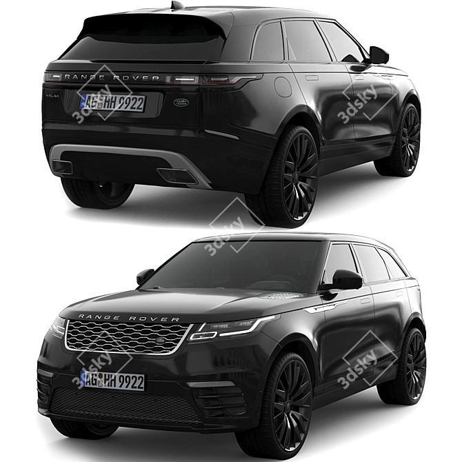 Luxury Redefined: Range Rover Velar 3D model image 1