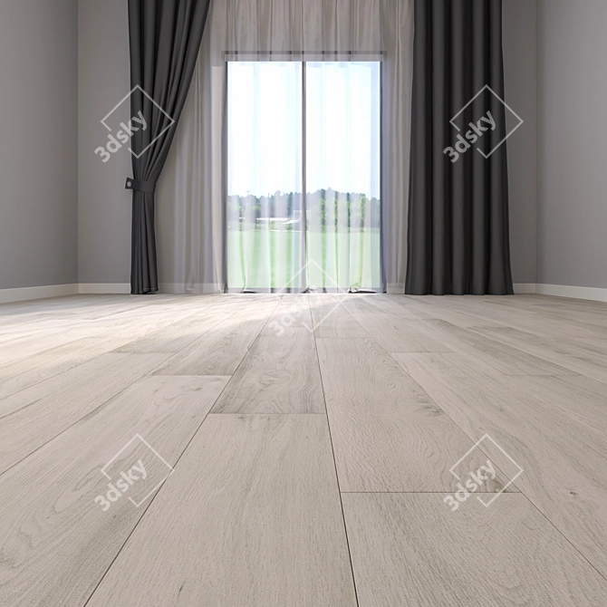 HD Parquet Floor: Stunning Textures 3D model image 2