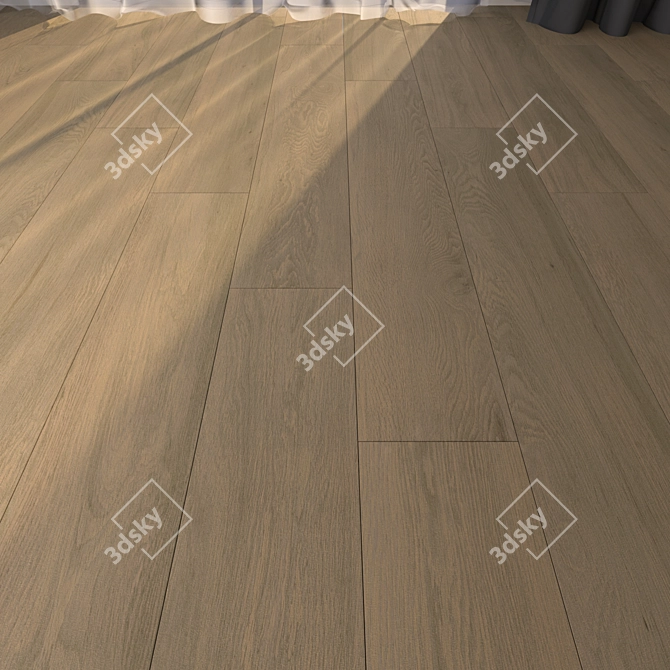 Premium Parquet Floor Material 3D model image 1