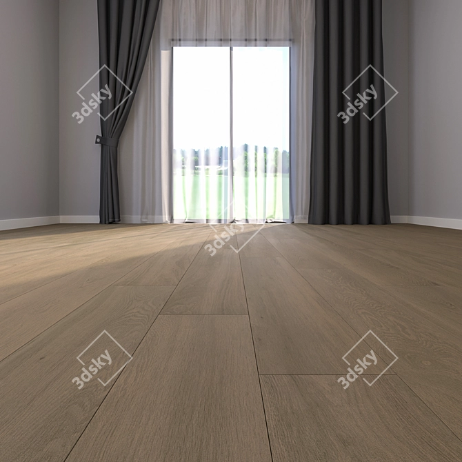 Premium Parquet Floor Material 3D model image 2