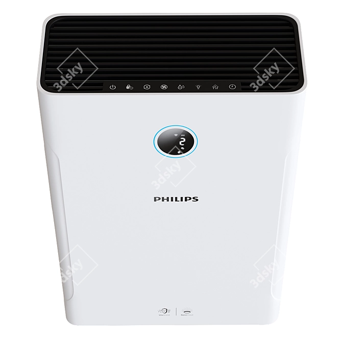 PHILIPS 2000i Air Purifier 3D model image 2