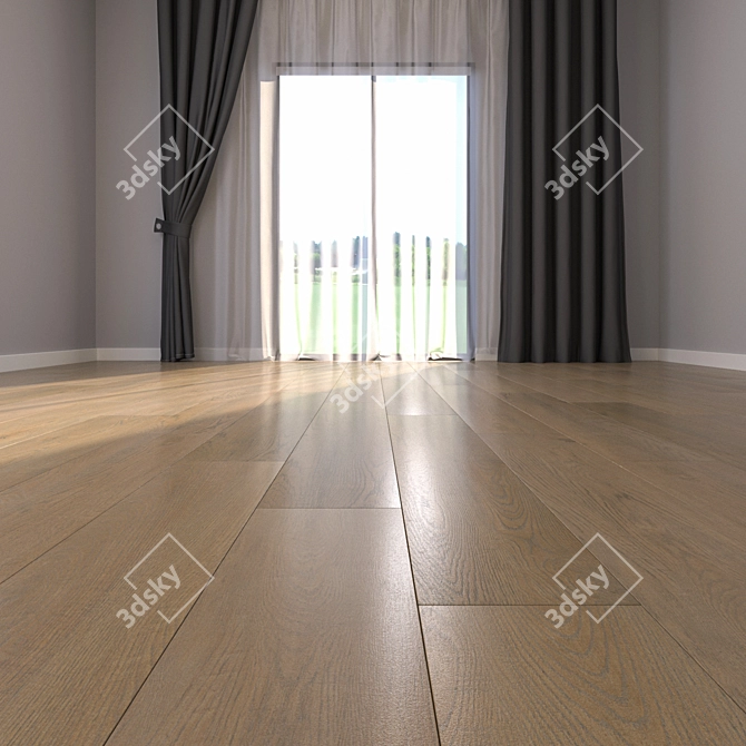 Luxury Parquet Floor Texture Bundle 3D model image 2