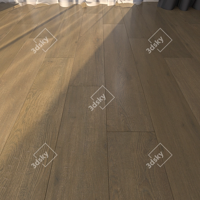 Luxury Parquet Floor: High Definition Textures 3D model image 1