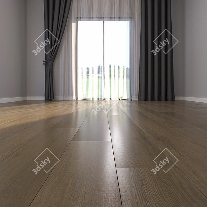 Luxury Parquet Floor: High Definition Textures 3D model image 2