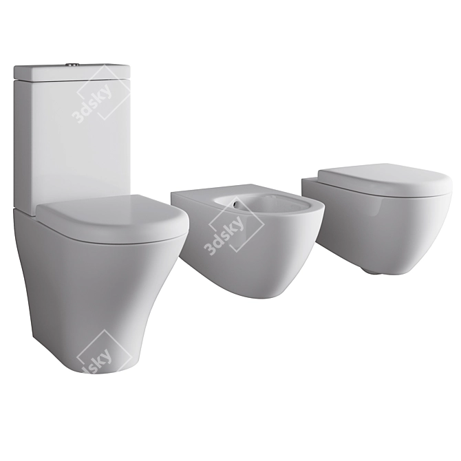 Kerasan Aquatech - Premium Toilet 3D model image 1