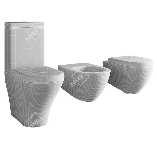 Kerasan Aquatech - Premium Toilet 3D model image 2