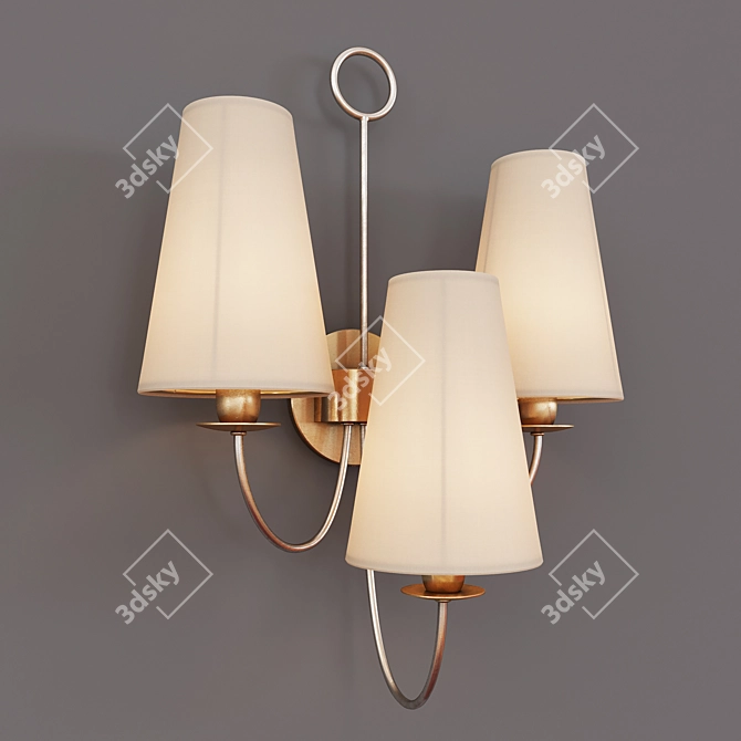 Modern Toya Sconce - Elegant Illumination Solution 3D model image 1