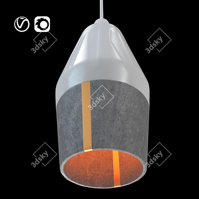 Onyx Ceiling Light: Elegant Illumination for any Space 3D model image 1