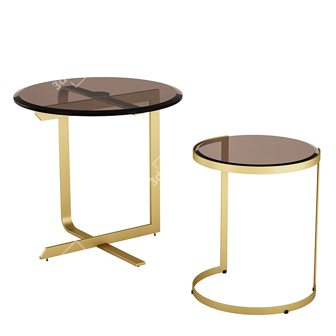 Wansheng Modern Table: Stylish and Functional 3D model image 1