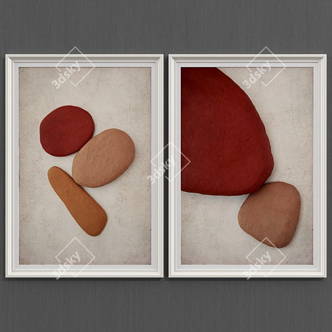 Modern Stone Art Collection 3D model image 2