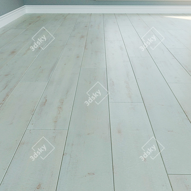 Natural Wood Laminate Flooring 3D model image 1