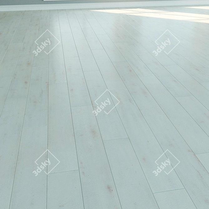 Natural Wood Laminate Flooring 3D model image 2