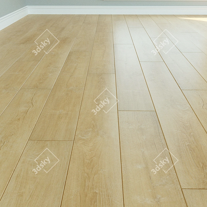 WINEO Laminate Flooring: Natural Wood, Parquet Style 3D model image 1