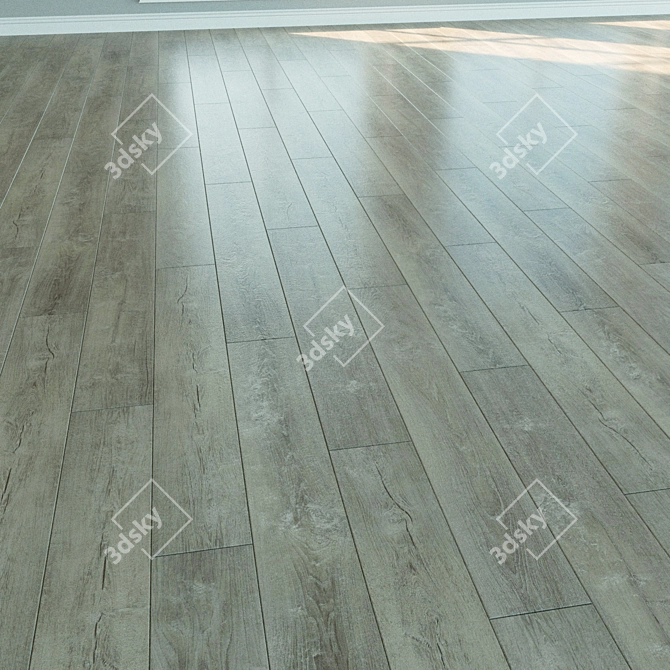 Natural Wood Laminate Flooring 3D model image 2