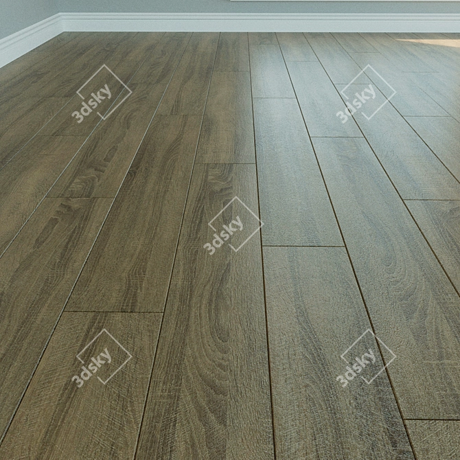 Natural Wood Parquet Laminate 3D model image 1