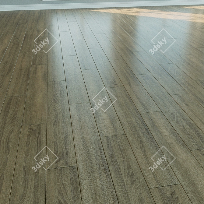 Natural Wood Parquet Laminate 3D model image 2