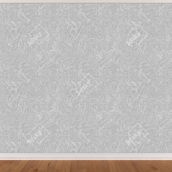 Seamless Wallpaper Set in 3 Colors 3D model image 3