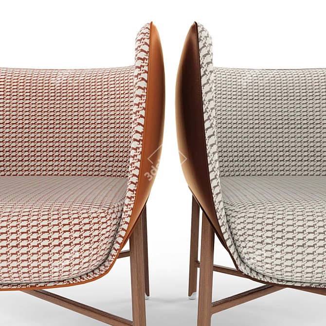 Essentials of Hermes: Cabriolet Chair 3D model image 3