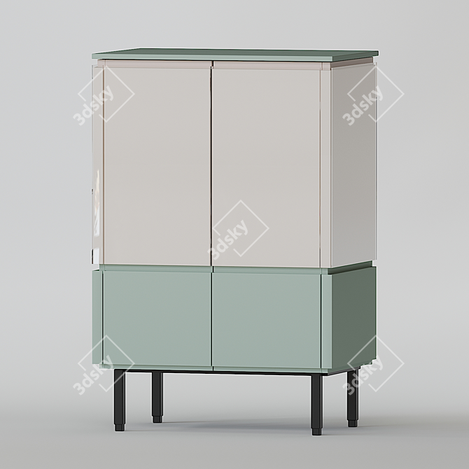 Elegant Kitchen + Dresser: Archetipo Collection 3D model image 2