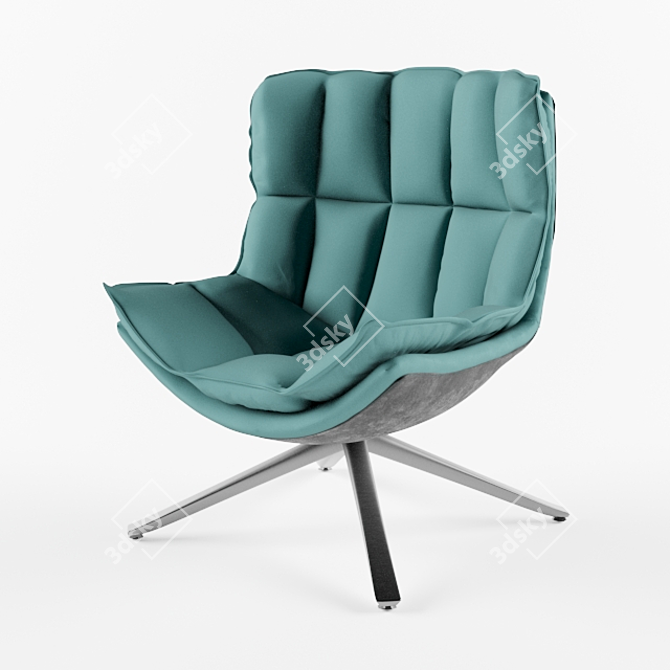 Cosy Husk Lounge Chair 3D model image 1