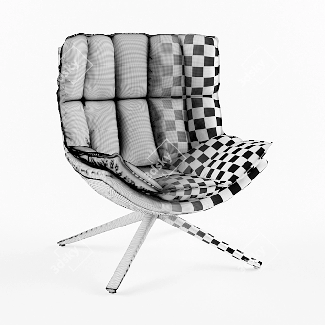 Cosy Husk Lounge Chair 3D model image 3