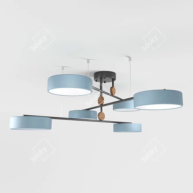 Technum LED Color Pendant Light 3D model image 1