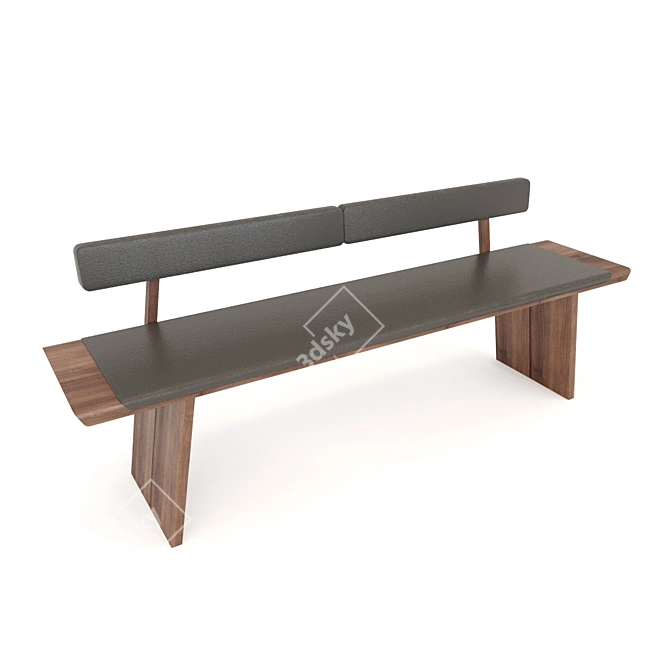 Sleek Team 7 Bench: Modern Design 3D model image 1