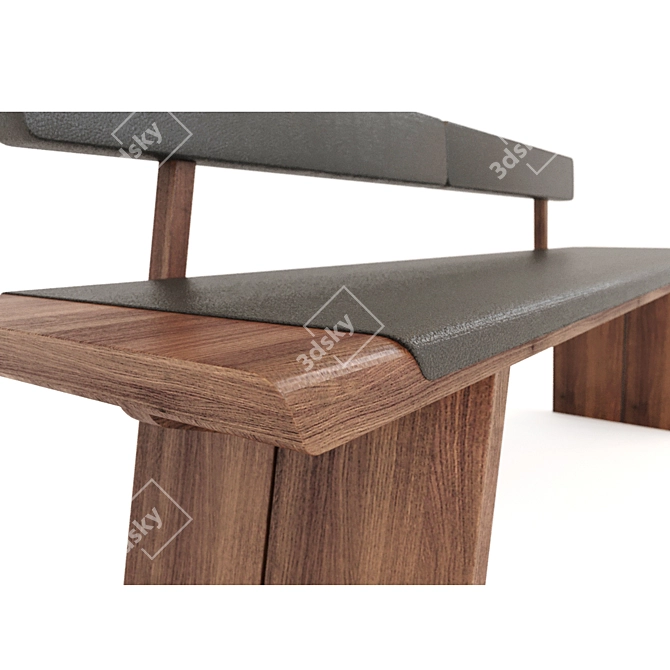 Sleek Team 7 Bench: Modern Design 3D model image 2