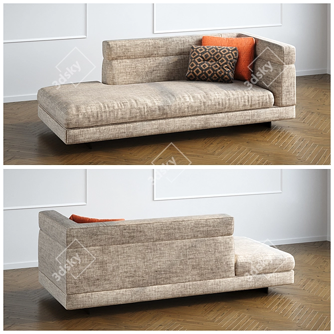 Alexander Sofa Set: Modern Design, High-quality Craftsmanship 3D model image 2