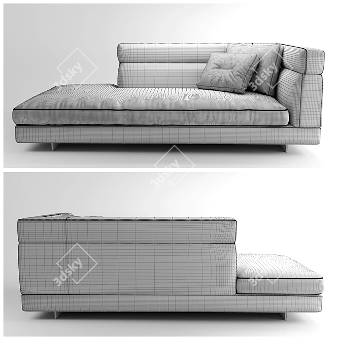 Alexander Sofa Set: Modern Design, High-quality Craftsmanship 3D model image 3