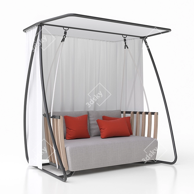 Ethimo Swing: Stylish Outdoor Swing 3D model image 1