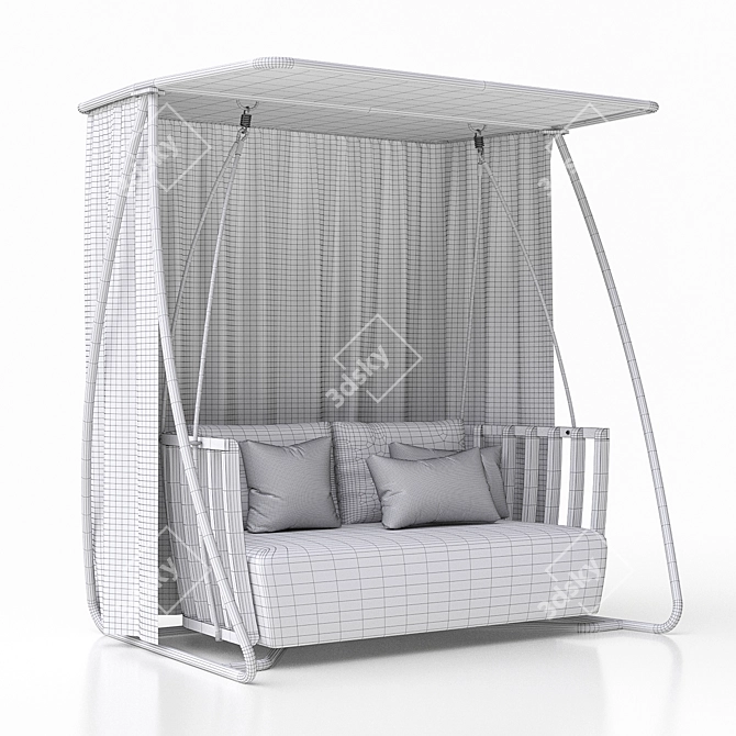 Ethimo Swing: Stylish Outdoor Swing 3D model image 3