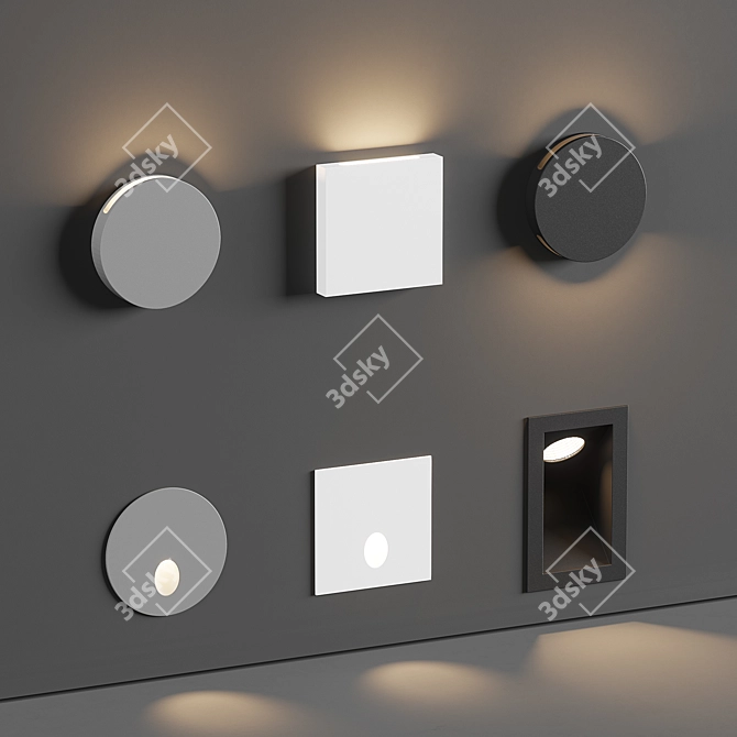 Flexalighting StepLight: Stylish Wall and Stair Illumination 3D model image 1