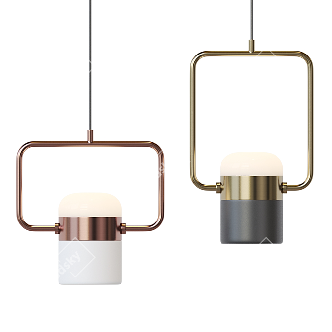 Scandinavian Style Pendant Lamp 3D model image 1