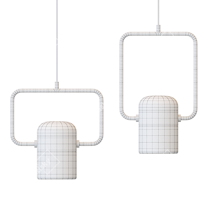 Scandinavian Style Pendant Lamp 3D model image 3